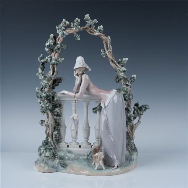 Lladro Porcelain Figurine, In the Balustrade 1008680
