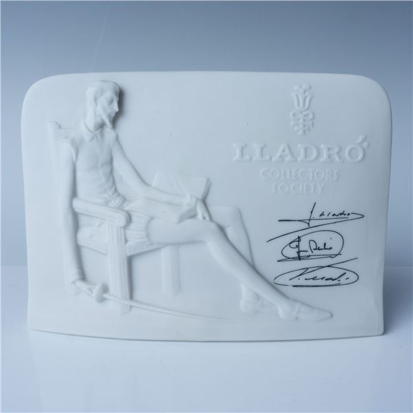 Lladro Porcelain Charter Member Plaque 01017601