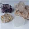 Image 2 : 5pc Mineral Rock Grouping Including Amethyst and Quartz