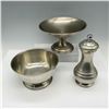 Image 1 : 3pc Pewter Silver Toned Tableware