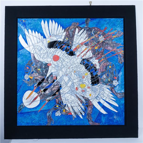 Jiang Tiefeng, Original Color Serigraph on Paper, Signed