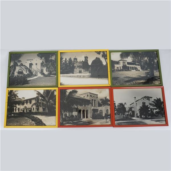 Set of 6 Retro B&W South Florida Architectural Photographs