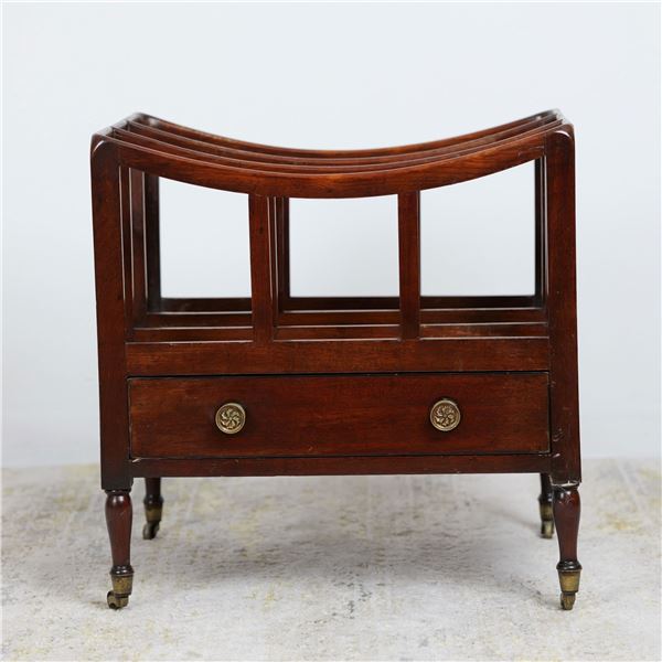 Original Marlborough Fine Art Carved Wooden Canterbury