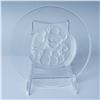 Image 1 : Lalique Crystal Plate, Grape & Vine Pattern
