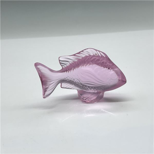 Lalique Crystal Fish Figurine with Original Box