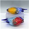 Image 3 : 2pc Franco Moretti Signed Murano Glass Fish