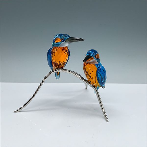 Swarovski Crystal Sculpture, Kingfishers Blue Turquoise