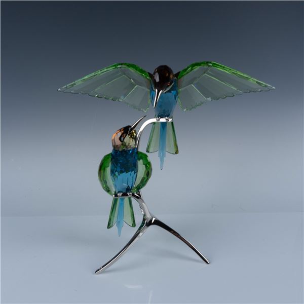 Swarovski Crystal Paradise Birds Figurine, Bee-Eaters