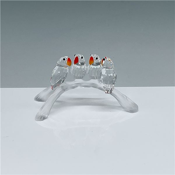 Swarovski Crystal Baby Lovebirds Figurine with Box