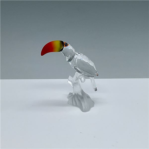 Swarovski Crystal Toucan Figurine on Frosted Base w/Box