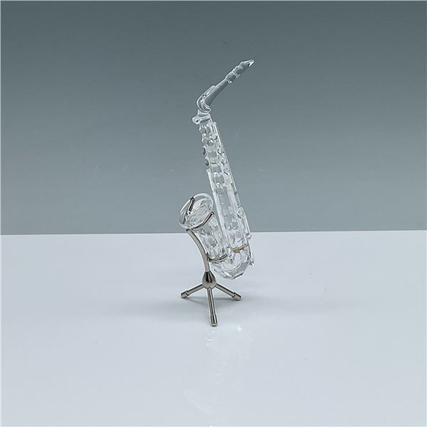 Swarovski Crystal Saxophone Figurine with Stand