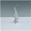 Image 1 : Swarovski Crystal Saxophone Figurine with Stand