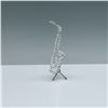Image 2 : Swarovski Crystal Saxophone Figurine with Stand