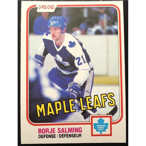 1981-82 O-PEE-CHEE BORJE SALMING (HOF)