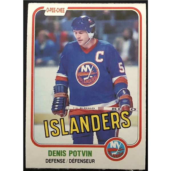 1981-82 O-PEE-CHEE DENIS POTVIN (HOF)