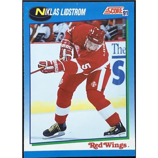 1991-92 SCORE NIKLAS LIDSTROM (HOF) ROOKIE CARD
