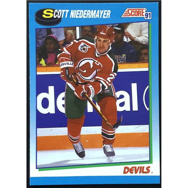 1991-92 SCORE SCOTT NIEDERMAYER (HOF) ROOKIE CARD