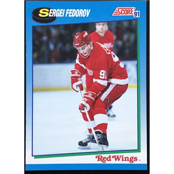 1991-92 SCORE SERGEI FEDEROV (HOF) ROOKIE CARD