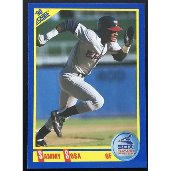 1990 SCORE SAMMY SOSA ROOKIE CARD