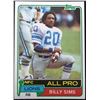 Image 1 : 1981 TOPPS BILLY SIMS ROOKIE CARD