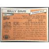 Image 2 : 1981 TOPPS BILLY SIMS ROOKIE CARD