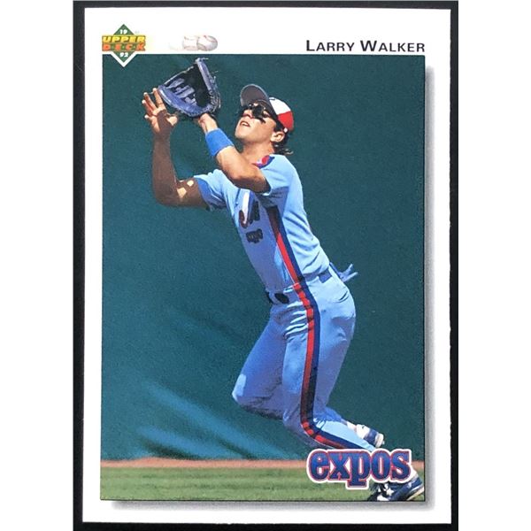 1992 UPPER DECK LARRY WALKER (HOF)