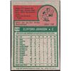 Image 2 : 1975 TOPPS MINI CLIFF JOHNSON ROOKIE CARD