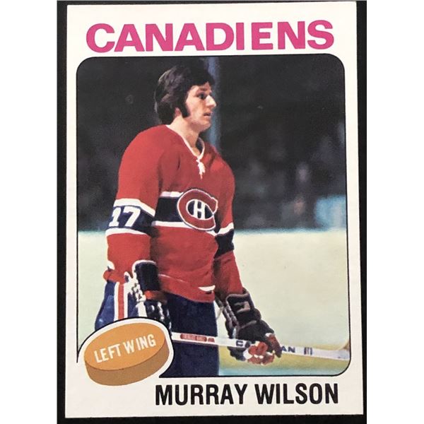 1975-76 TOPPS MURRAY WILSON ROOKIE CARD