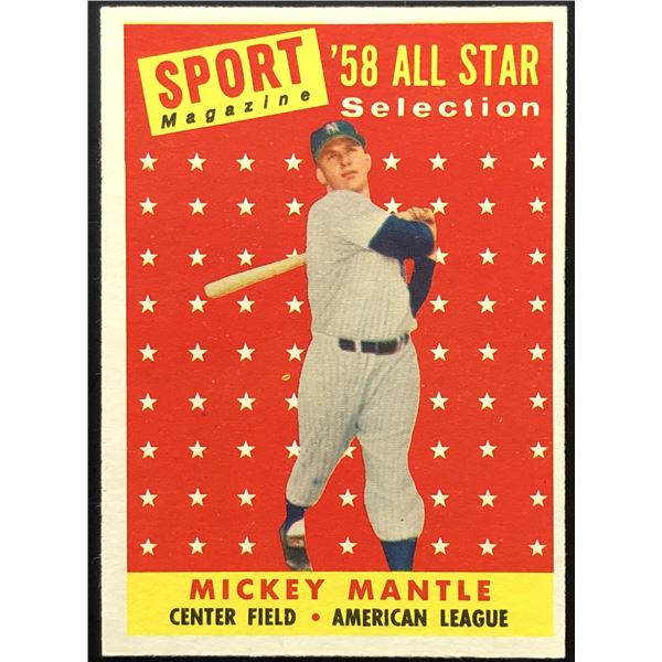 1958 TOPPS MICKEY MANTLE (HOF)