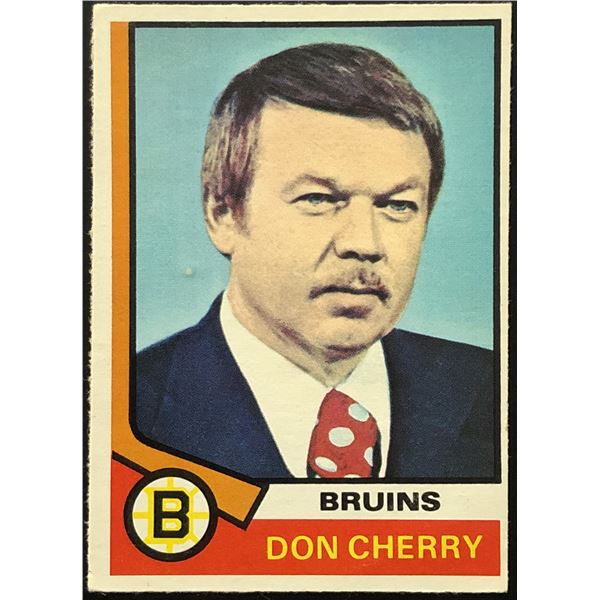 1974-75 O-PEE-CHEE DON CHERRY ROOKIE CARD