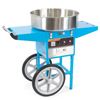 Image 1 : AS NEW VIVO BLUE COMMERCIAL COTTON CANDY MACHINE WITH CART, RETAIL $449