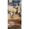 Image 1 : 3 DEWALT CORDLESS 20V DRILLS, NO BATTERIES