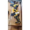 Image 3 : 3 DEWALT CORDLESS 20V DRILLS, NO BATTERIES