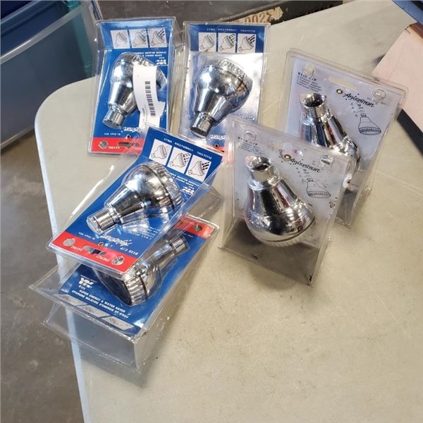 6 SHOWERHEADS