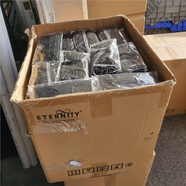 BOX OF NEW DISPOSABLE MASKS