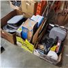 Image 2 : 3 BOXES OF ELECTRONICS RC CAR 2 IN 1 SWEEPER MASSAGE GUN AND MORE