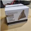 Image 3 : WILLOW AND EVERETT STAINLESS STEEL COFFEE CONE DRIPPER, CASE OF 48PCS