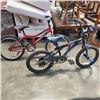 Image 1 : RED AND BLUE KIDS BIKES