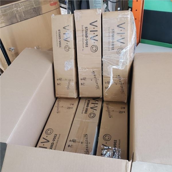 6 ASSORTED VIVO MOUNTS
