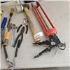 Image 2 : HUSKY TOOL BAG AIR FITTINGS, HAMMER, CAULKING GUN AND MORE