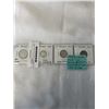 Image 1 : 1947 CANADIAN COINS 25 CENT AND 10 CENT PLUS 5 CENT AND 1 CENT KING GEORGE VI .800 SILVER