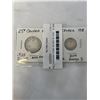 Image 2 : 1918 CANADIAN COINS SILVER 25 CENT, 10 CENT AND 5 CENT PLUS LARGE CENT .925 SILVER