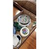 Image 3 : COLLECTION OF ANTIQUE CHINA AND COLLECTIBLES INCLUDING EASTER PEWTER RIMMED HAND PAINTED BOWL, WEDGE