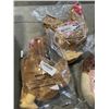 Image 2 : 5 ASSORTED PLUSH ANIMALS, CHICKEN, SNAIL AND MORE