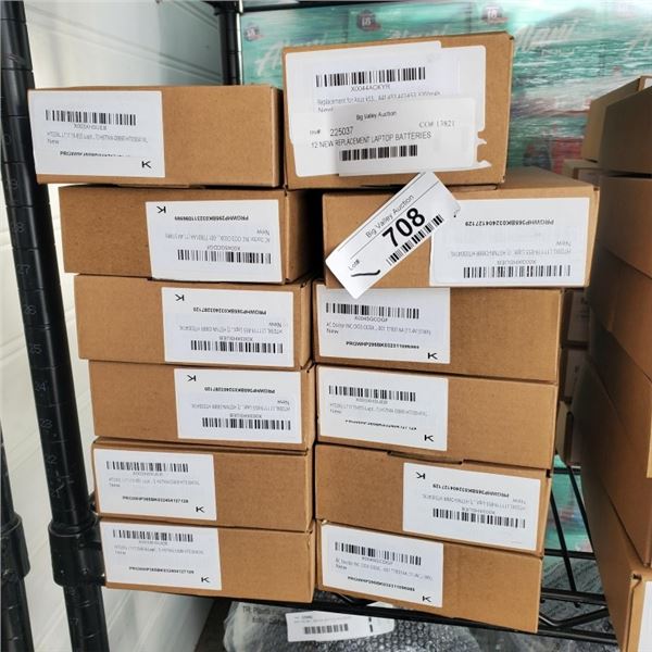 12 NEW REPLACEMENT LAPTOP BATTERIES