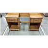 Image 2 : EASTERN HARD ROCK MAPLE NIGHT STANDS AND DOUBLE SIZE BEDFRAME