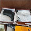 Image 1 : PAIR OF NEW LEATHER BOOTS SIZE 8.5