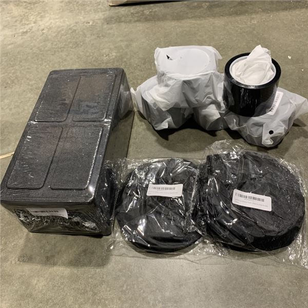 CAR DOOR SILL TAPE, WINDOW SHADES AND FOAM WEDGES