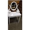 Image 1 : WHITE VANITY DESK WITH MIRROR