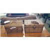Image 1 : 2 VINTAGE BASKETS WITH SEWING CONTENTS